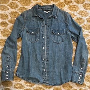 J Crew Denim Western Button-Up Shirt, 2